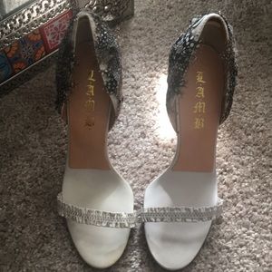L.A.M.B. Feathered Heels